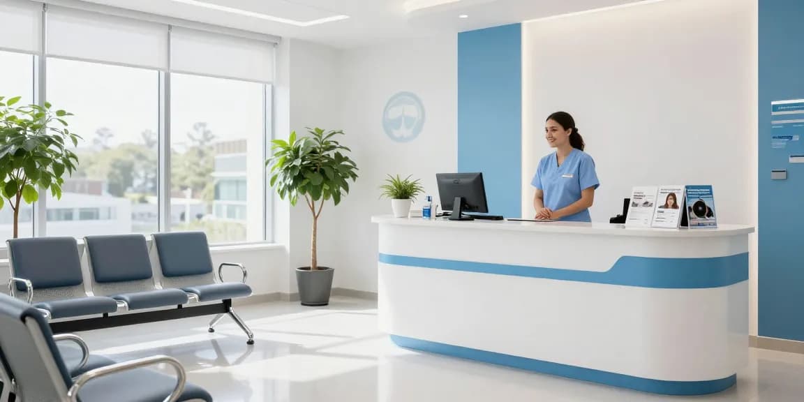 "Hair transplant turkey consultation at a welcoming healthcare clinic with expert medical staff."