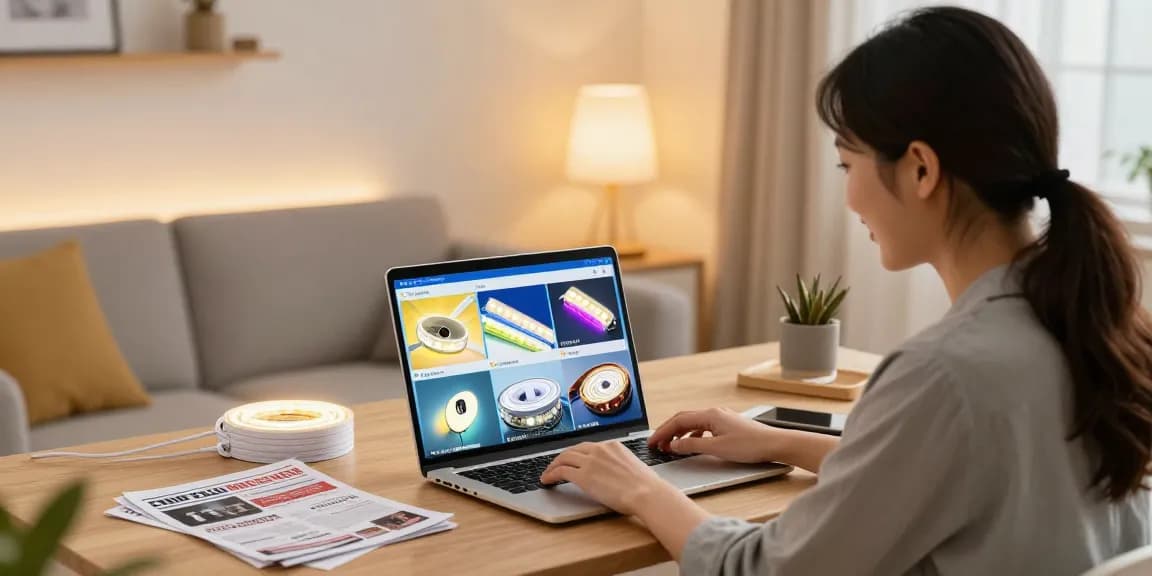 Banda LED collection in an e-commerce setting, showcasing top online shopping deals and reviews.