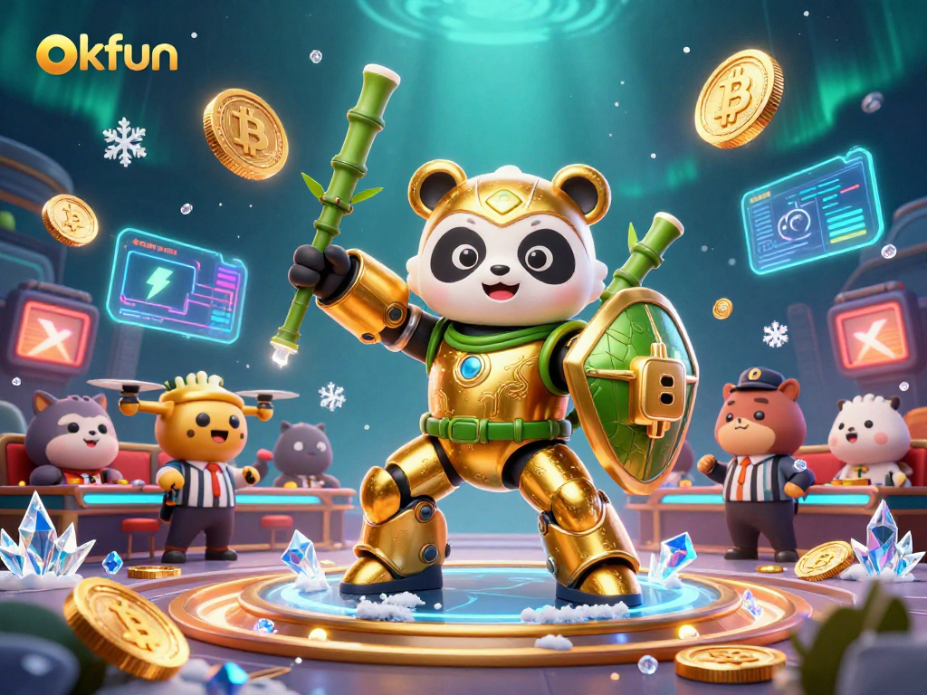 Experience thrilling okfun gameplay in an exciting casino scene with vibrant elements and characters.