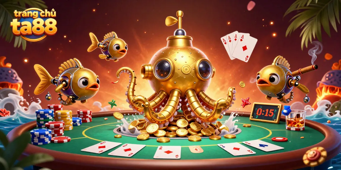 Engage in thrilling gameplay at trang chủ ta88 with a vibrant casino scene featuring poker and exciting elements.