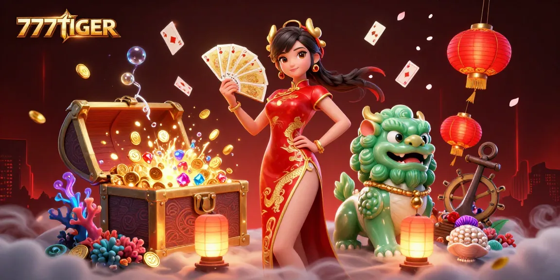 Engage with the vibrant 777TIGER casino scene, showcasing dynamic gaming elements and rich visuals.