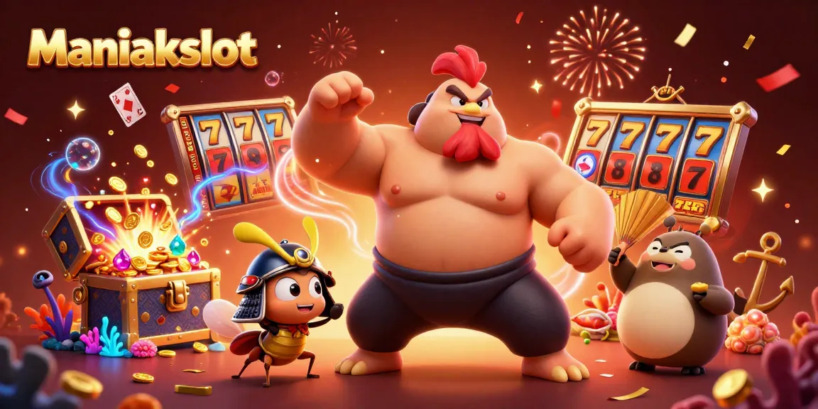 Experience the thrill of Maniakslot with dynamic characters and vibrant casino elements!