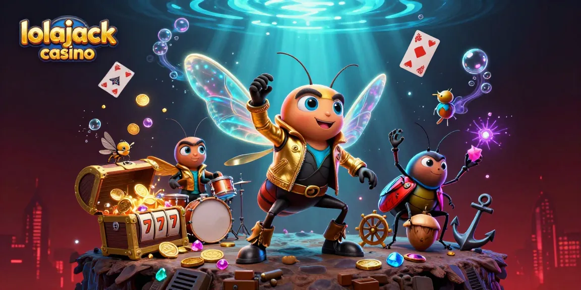 Experience the excitement of lolajack casino's vibrant gaming world filled with treasures and entertaining characters!