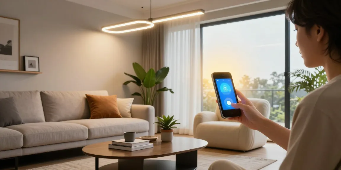 Iluminare ambientală cu spoturi led într-un living modern, creând o atmosferă confortabilă.