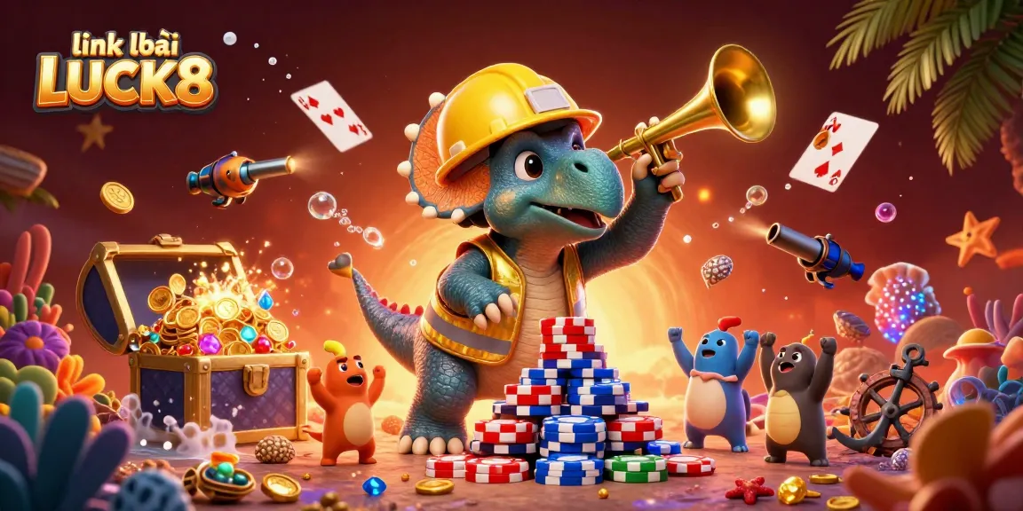 Experience excitement in the link vào LUCK8 world with lively characters and dynamic casino elements.