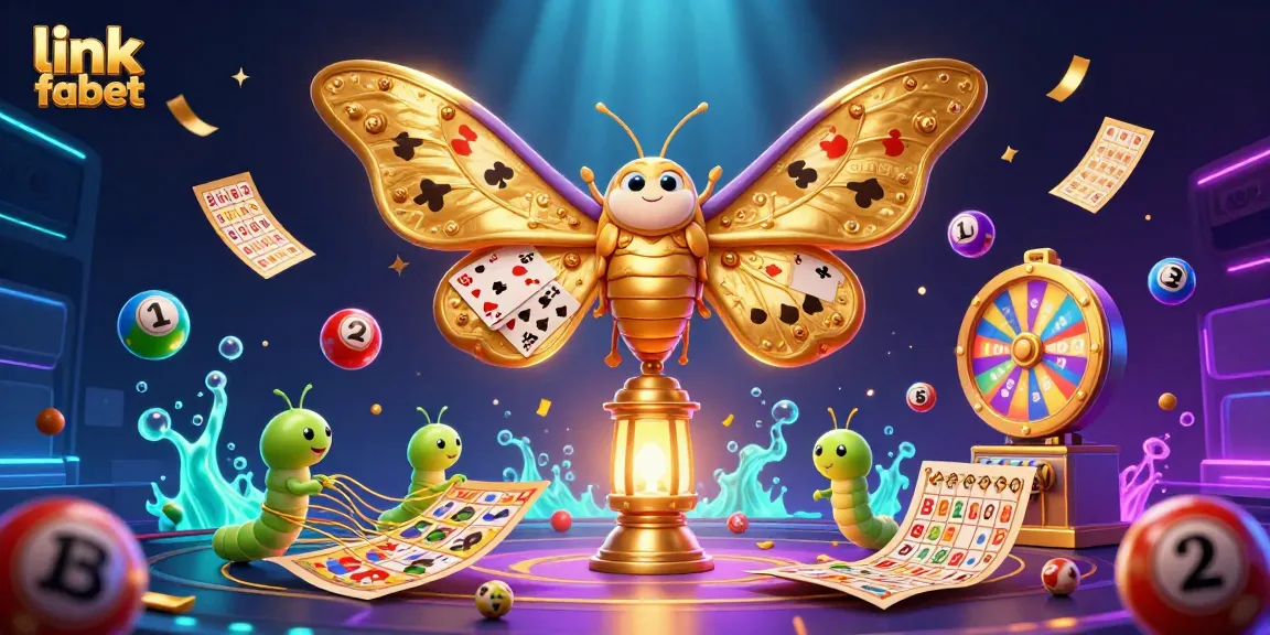 Win big with link fabet as vibrant colors and golden prizes fill this dynamic casino scene.